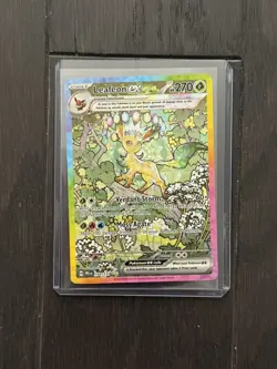 2025 Pokemon Leafeon EX Prismatic Evolutions SIR 144/131 PSA - Image 1