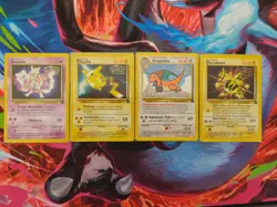 Pokemon TCG Movie Promo Set of 4 Electabuzz Pikachu Mewtwo Dragonite Stamped LP - Image 1
