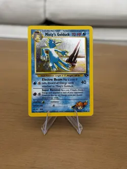 Pokemon TCG Misty's Golduck 12/132 Gym Challenge Holo Rare Unlimited NM - Image 1