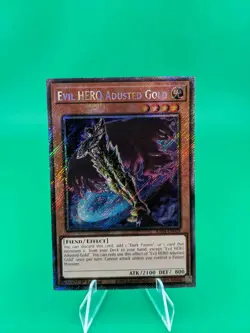 Yu-Gi-Oh! Evil HERO Adusted Gold RA04-EN029 Platinum Secret Rare - Image 3