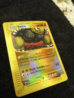 Pokemon Golem Card 14/165 Reverse Holo Rare, Expedition Base Set - Image 1