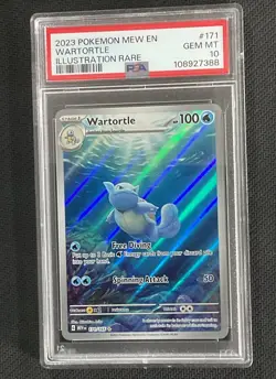 PSA 10 Wartortle 151 AR Art Rare 171/165 English 2023 Pokemon TCG Graded Card - Image 2