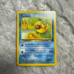 1999 Pokemon TCG Card Psyduck 3rd Print 53/62 Fossil - Image 1