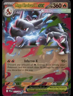 Pokemon Cards Mega Charizard X ex 013/094 Phantasmal Flames Double Rare NM - Image 1