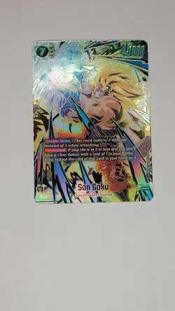 Dragon Ball Super Card Son Goku FB05-119 Alternate Art Secret Rare New Adventure - Image 1