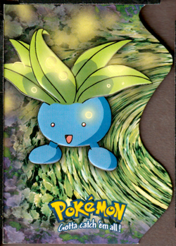Pokemon TV Series 2 Topps - Die-Cut Embossed Chase Card #43 Oddish EV4 - Image 1