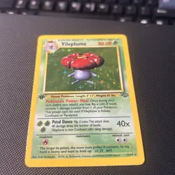 Vileplume 15/64 1st Edition Holo Jungle 1999 WOTC Holo Rare Pokemon Card TCG LP - Image 3
