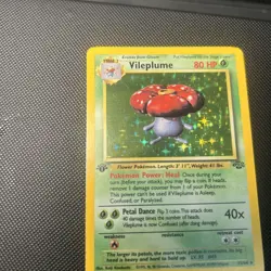 Vileplume 15/64 1st Edition Holo Jungle 1999 WOTC Holo Rare Pokemon Card TCG LP - Image 4