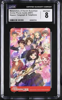 The Melancholy Of Haruhi Suzumiya Phone Card CGC 8 - Image 1