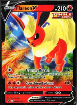 Pokemon Card- Flareon V SWSH: Sword & Shield Promo Cards #SWSH149 - Image 1