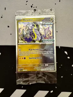 Pokemon TCG Miraidon 121/162 Sealed Temporal Forces Stamped Best Buy Promo Card - Image 1