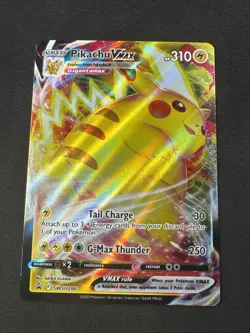 Pikachu VMAX SWSH286 Sword & Shield Promo Cards Holo Black Star Promo Pokemon - Image 1