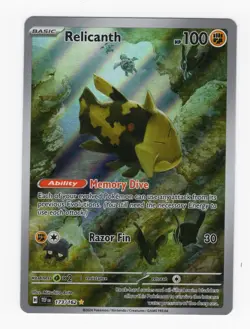 Pokemon TCG Card Relicanth 173/162 Temporal Forces Illustration Rare - NM - Image 1