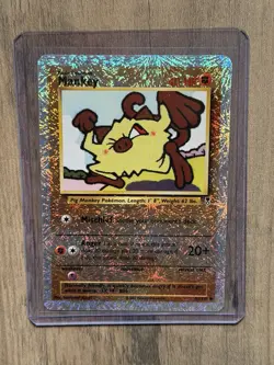 Pokemon TCG Mankey Legendary Collection Reverse Holo Foil Card 81/110 - Image 1