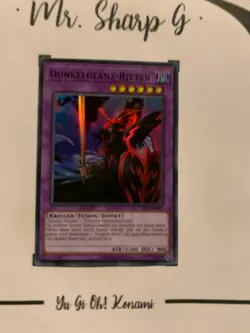 DUNKELGLANZ-RITTER - DCR-DE017 DEUTSCH Yu-Gi-Oh! CARD SUPER RARE HOLO KONAMI *PV - Image 2