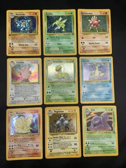 Vintage Holo Rare Pokemon Card Lot WOTC Era 1999 Base Set, Fossil, Jungle - HP - Image 1