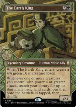 MTG The Earth King (Showcase) (344) | NM | Avatar: The Last Airbender (TLA) - Image 1
