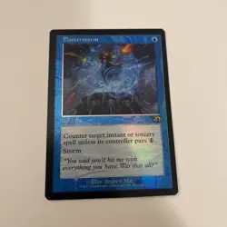 Flusterstorm NM* FOIL RETRO PROMO Dominaria Remastered 196 mtg - Image 1