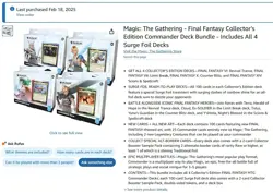 Magic: The Gathering Final Fantasy Collector’s Edition Commander Deck Bundle NEW - Image 2