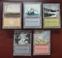 300+ Basic Land ~ Tempest Mirage Ice Age ~ mtg Vintage Mana MIXED Lot Played - Image 2