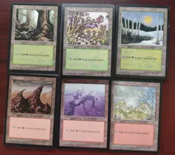 300+ Basic Land ~ Tempest Mirage Ice Age ~ mtg Vintage Mana MIXED Lot Played - Image 3