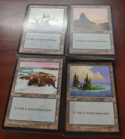 300+ Basic Land ~ Tempest Mirage Ice Age ~ mtg Vintage Mana MIXED Lot Played - Image 5