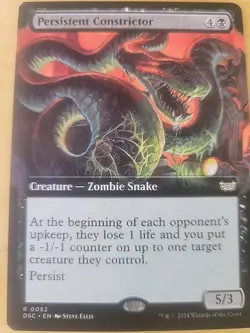Persistent Constrictor (Extended Art) Commander: Duskmourn: House of Horror - Image 1