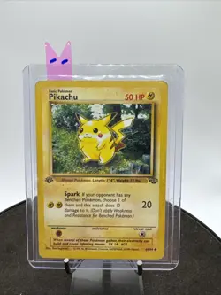 Pokemon TCG Pikachu 60/64 Jungle 1st Edition Regular Non Holo WOTC - Image 1