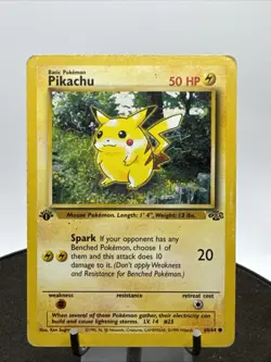 Pokemon TCG Pikachu 60/64 Jungle 1st Edition Regular Non Holo WOTC - Image 2