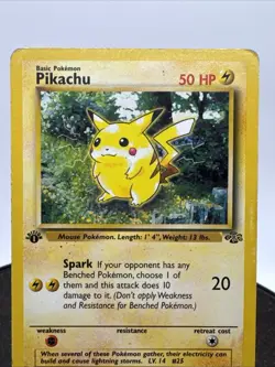 Pokemon TCG Pikachu 60/64 Jungle 1st Edition Regular Non Holo WOTC - Image 3