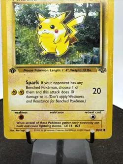 Pokemon TCG Pikachu 60/64 Jungle 1st Edition Regular Non Holo WOTC - Image 4