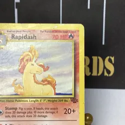 Rapidash 1999 Pokemon Jungle 1st Edition TCG WOTC #44 - Image 2
