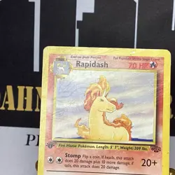 Rapidash 1999 Pokemon Jungle 1st Edition TCG WOTC #44 - Image 3
