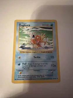 Pokemon Base Set Shadowless Magikarp Card 35/102 WOTC Rare Near Mint Condition! - Image 1