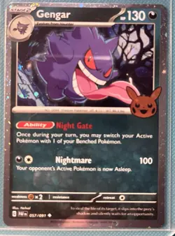Gengar (Cosmos Holo) 057/091 Trick or Trade 2024 Holo Pokemon - Image 1