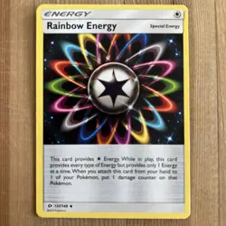 Rainbow Energy - 137/149 - Uncommon VLP, English Pokemon Sun & Moon Base Set - Image 1
