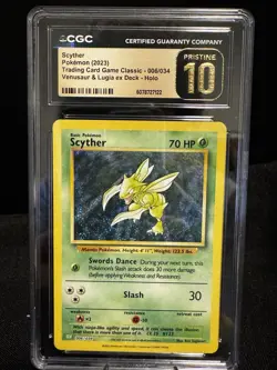 CGC PRISTINE 10 Scyther CLV 006/034 Pokemon TCG Classic Collection 2023 English - Image 1