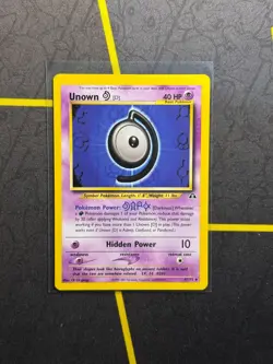 Unown 47/75 Pokemon TCG Neo Discovery Unlimited - LP - Image 1