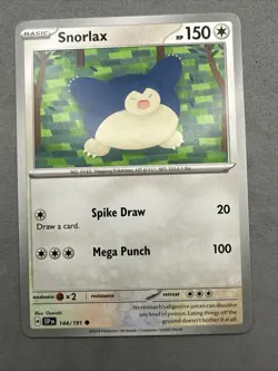 Pokemon TCG * SV Surging Sparks 144/191 Snorlax Common * FRESH PK - Image 1