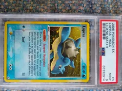 2006 Pokemon EX Legend Maker Lapras #8 Rare Holo PSA 9 - Image 1