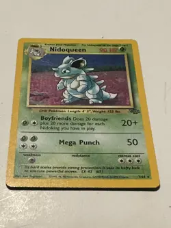 Pokemon TCG Nidoqueen Jungle 7/64 Holo Unlimited Holo Rare - Image 2