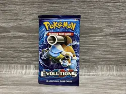 Pokemon TCG XY Evolutions Booster Pack - Factory Sealed - Blastoise Artwork 2016 - Image 1