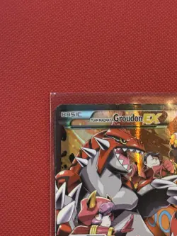 Pokemon TCG Team Magma's Groudon EX 15/34 Double Crisis Holo Rare Slight Crease - Image 3