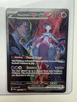 Pokemon TCG Team Rockets Mewtwo ex SIR Destined Rivals English 231/182 MINT - Image 1