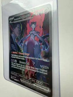 Pokemon TCG Team Rockets Mewtwo ex SIR Destined Rivals English 231/182 MINT - Image 3