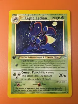 Pokemon TCG Light Ledian 24/105 Neo Destiny 1st Edition MP Free Shipping! - Image 2