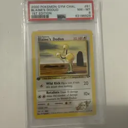 Pokemon TCG Blaine's Doduo Gym Challenge #61 1st Edition PSA 8 - Image 1