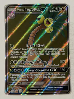 Pokemon TCG Alolan Exeggutor GX 107/111 Crimson Invasion Full Art Ultra Rare NM - Image 1
