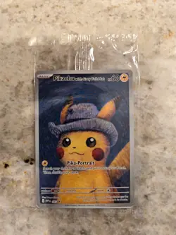 Pikachu with Gray Felt Hat Van Gogh Promo SVP #085 Pokemon Sealed - Image 2