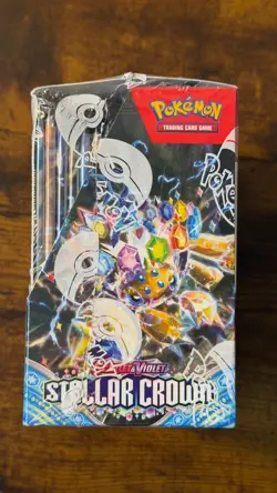 Pokemon TCG Stellar Crown Booster Box Factory Sealed WITH ACRYLIC CASE!!! - Image 4